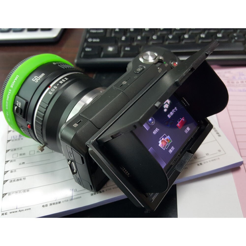 Kamera lcd skjermbeskyttelse gjennomsiktig solskjermdeksel til sony nex 3 nex 5 nex -5c