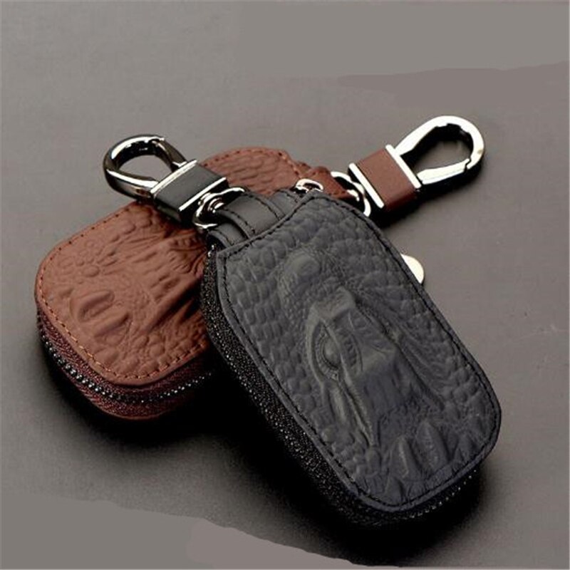 Heren sleutelhanger huishoudster leren autosleutel portemonnees sleutel organizer dames sleutelhanger hoezen rits sleutel etui tas unisex etui