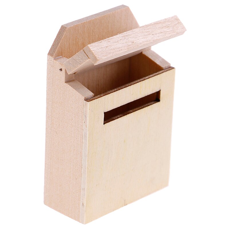 Neue 1/12 Puppenhaus Miniatur Mini Holz Briefkasten Möbel Modell Spielzeug