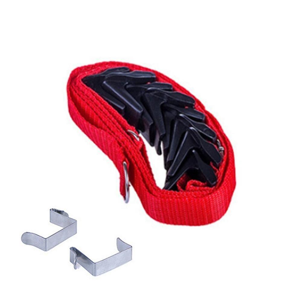 Straps Hanger Adjustable Over Door Hat Bag Rack Hooks Clothes Holder 8 Organizer P5Q7: Red
