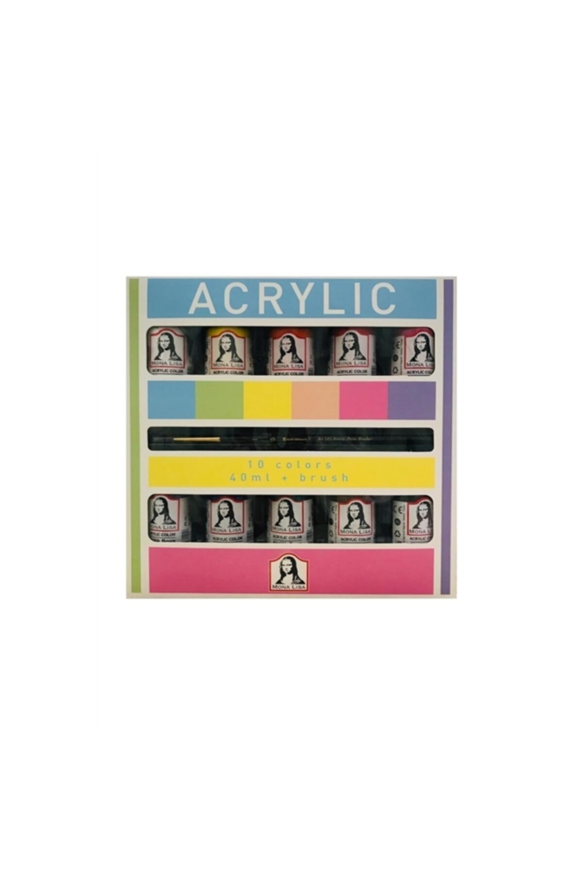 Ac textielverf set 4x50ml pastel | Talens