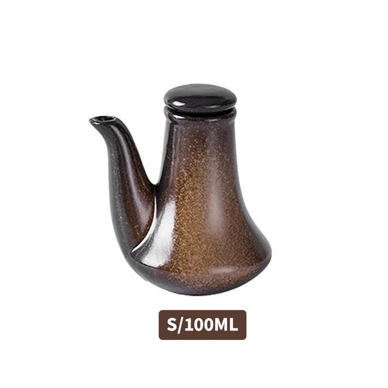 300ml japanilaistyylistä keraaminen öljy-oliivi-annostelija soijakastike kattila pieni etikka kattila kastikepurkki öljypullo astiasto maustepullo: S 03