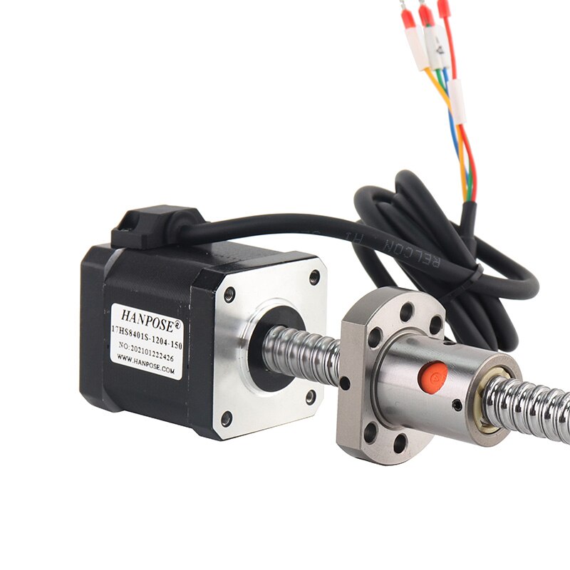 Motor paso a paso 17hs8401s 48mm nema 17 con husillo de bola, motor sfu1204 para máquina de grabado CNC o máquina de precisión
