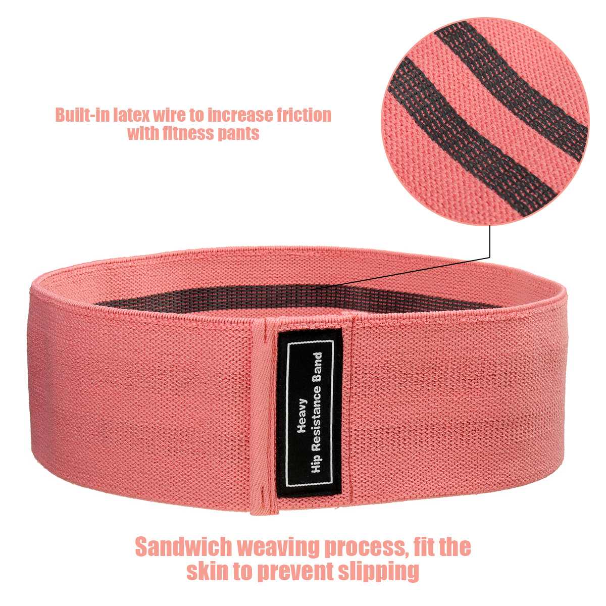 3PCS Squats Resistance Band Hip Legs Yoga Band Home Indoor Fitness Gym Equipments Squat Expander Training Workout Exercise