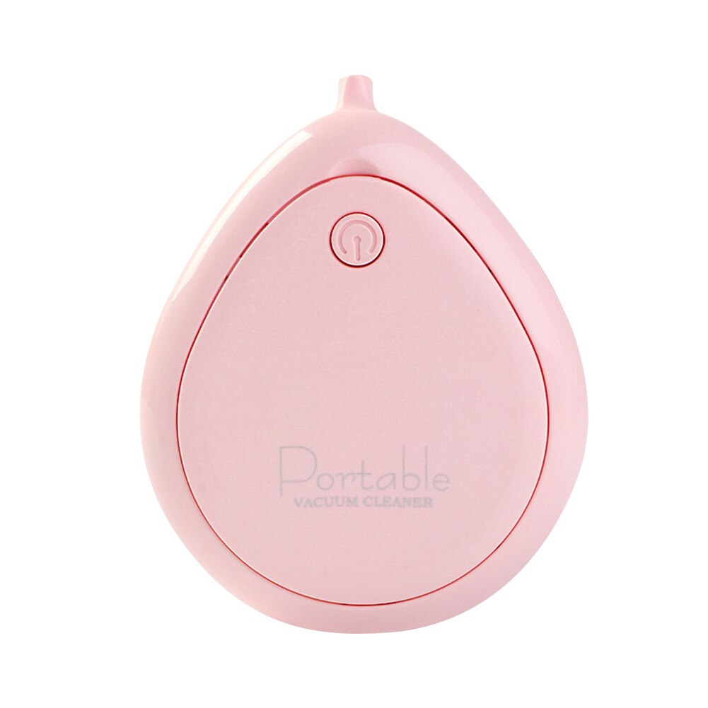 Skrivbordsbord dammdammsugare sopmaskin bärbar minidammsugare trådlös aspirator för bil bärbar dator tangentbord: Rosa
