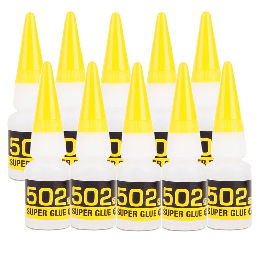 50Pcs Super Strong 502 Glue Rubber Fabric Plastic Paste Wood Epoxy Resin Cyanoacrylate Adhesive Quick Bonding Cement Gum Sealant