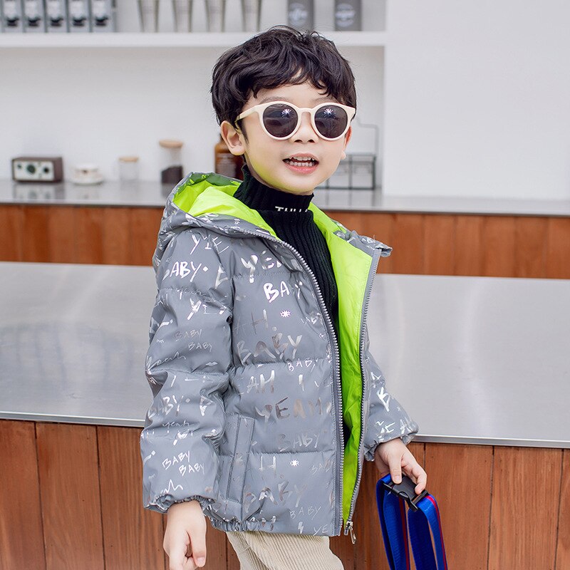 Jxysy Childrens Jas Winter Down Voor Jongens Overalls Voor Meisjes Winter Jas Warm Reflecterende Snowsuit Childrens Parka 4-9 jr