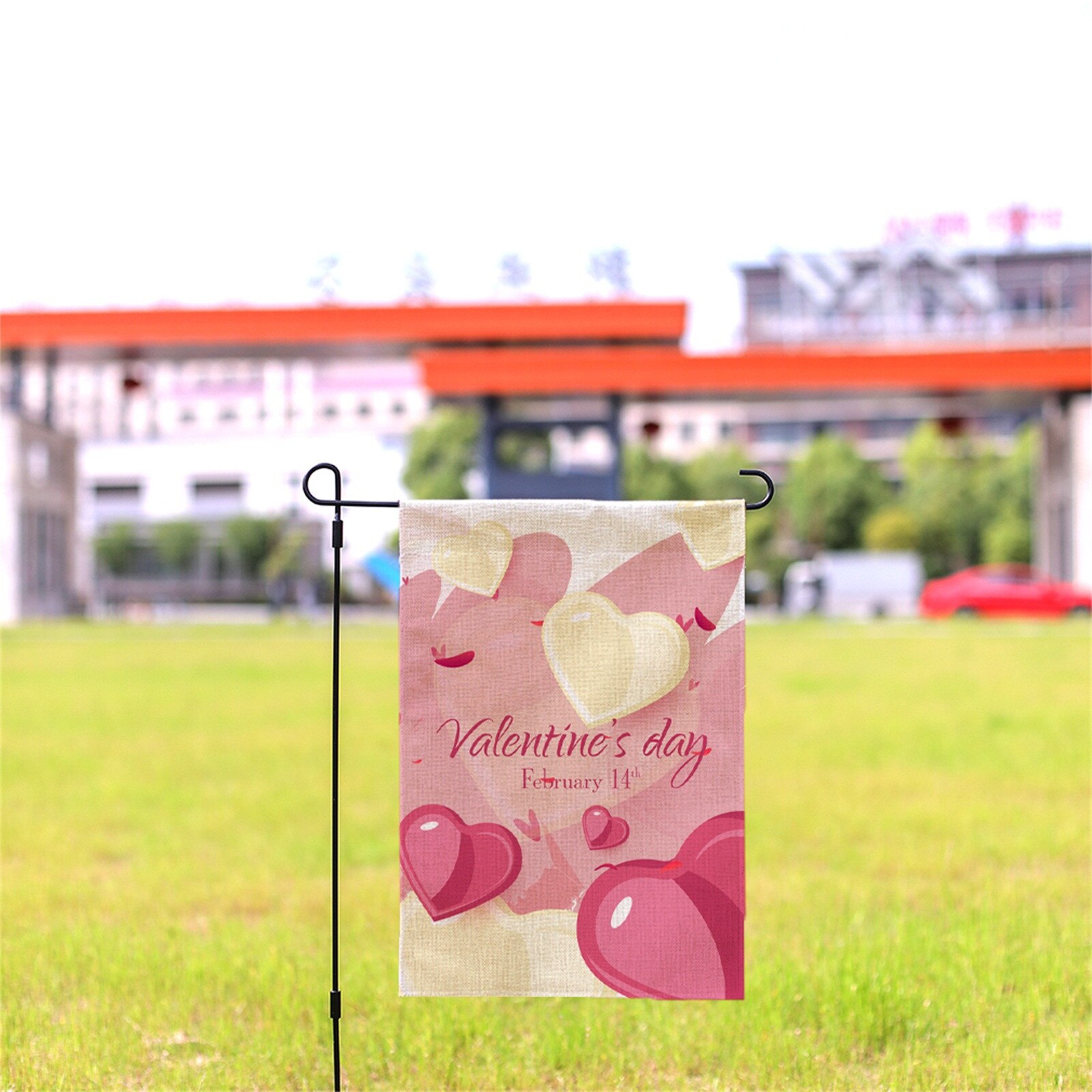 Valentijnsdag Tuin Vlag Straat Road Afdrukken Outdoor Decoratie Vlag Home Woonkamer Slaapkamer Decoratie Tuin Vlag