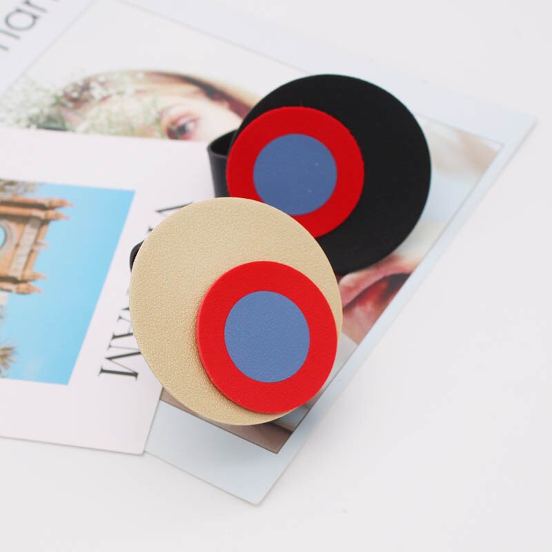 Handgemachte Leder Armbänder Für frauen Handgelenk Farbe kreis Schmuck Klassische Punk Stil Leder Kette Armbänder Mädchen