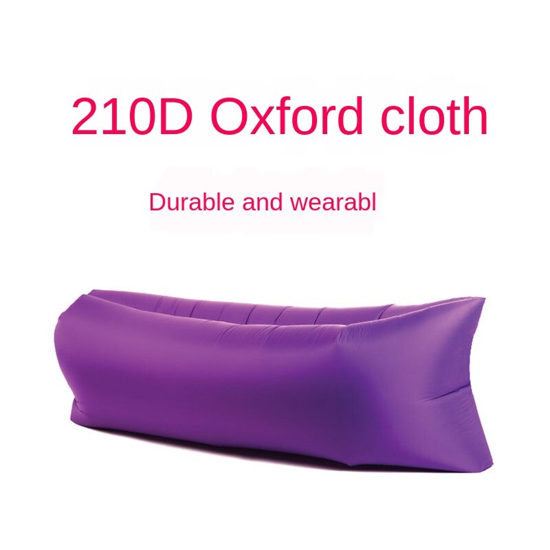 Outdoor inflatable bed Inflatable sofa Inflatable mattress Lazy sofa Portable sofa Beach lounger: Purple
