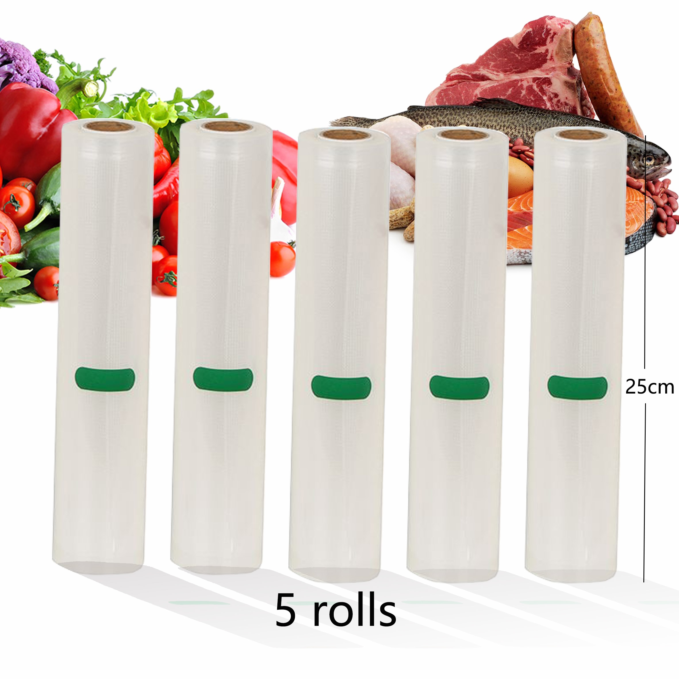 Household Kitchen Food Vacuum Bag Storage Bags For Vacuum Sealer Vacuum Packaging Packer for Food 12/15/20/25/28cm*500cm