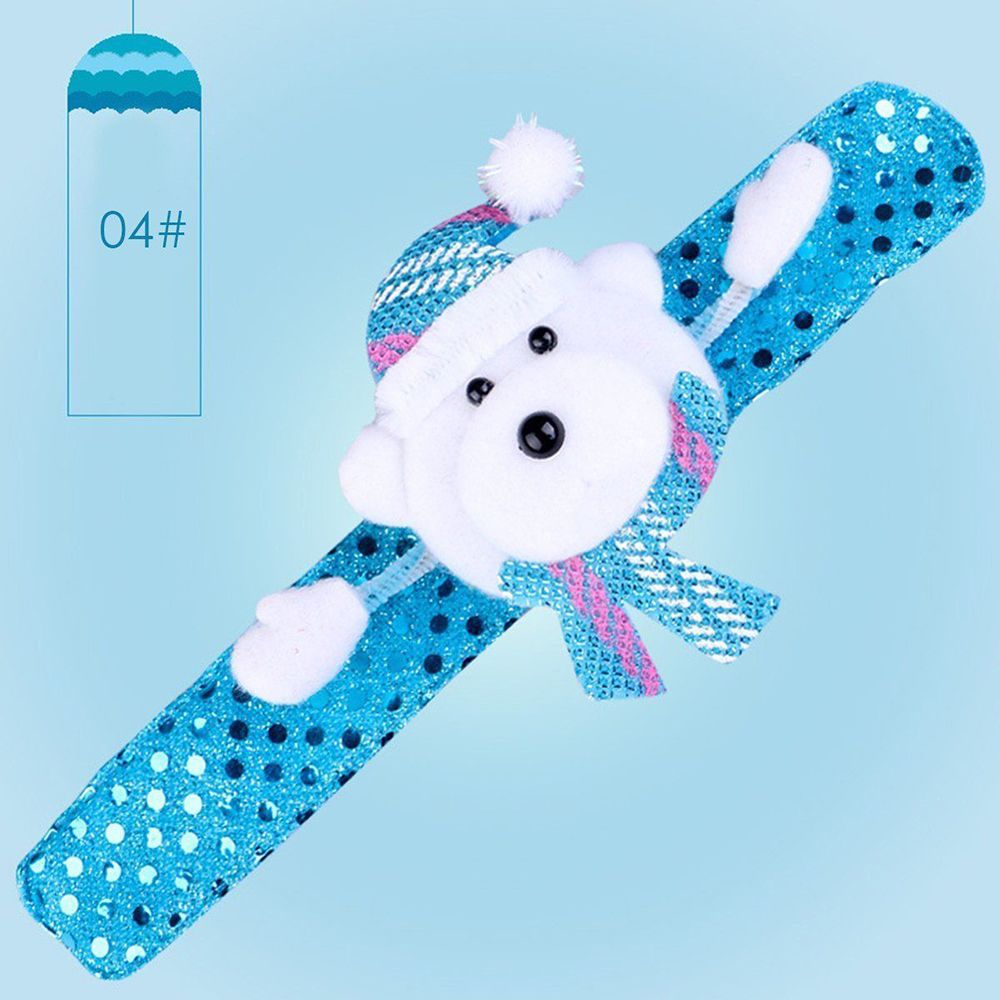 Band Glowing LED Slap Wristband Light Up Bracelet For Christmas Xmas Party Event Festival Decor School Children Kids Supply: bear