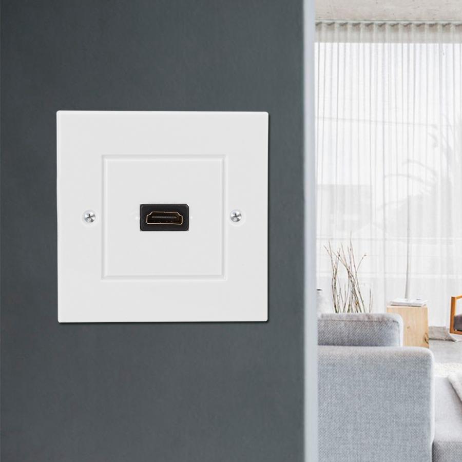 HDMI Strip Line Single Port Panel Socket Home Office Company Decoration Electric Board US Standard