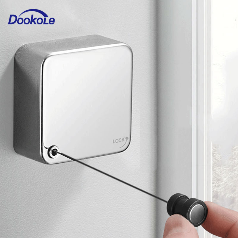 Dookole Retractable Clothesline, 3.5m Retracting Clothes Line Heavy Duty Shower Line for Wet Clothes and Quilt