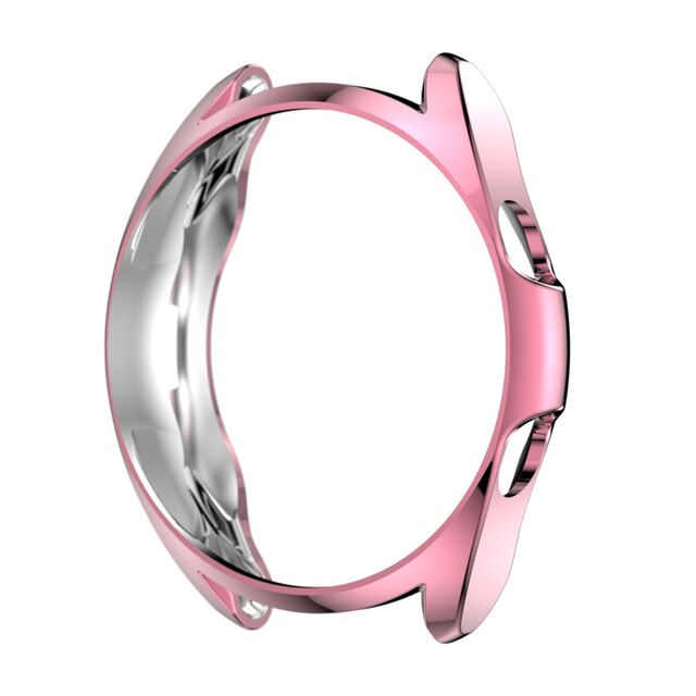 Protective Case For Samsung Galaxy Watch 3 41mm 45mm Smart Watches Plating TPU Frame Shell Protector Smart Accessories Cover: Pink / Galaxy 3 45mm