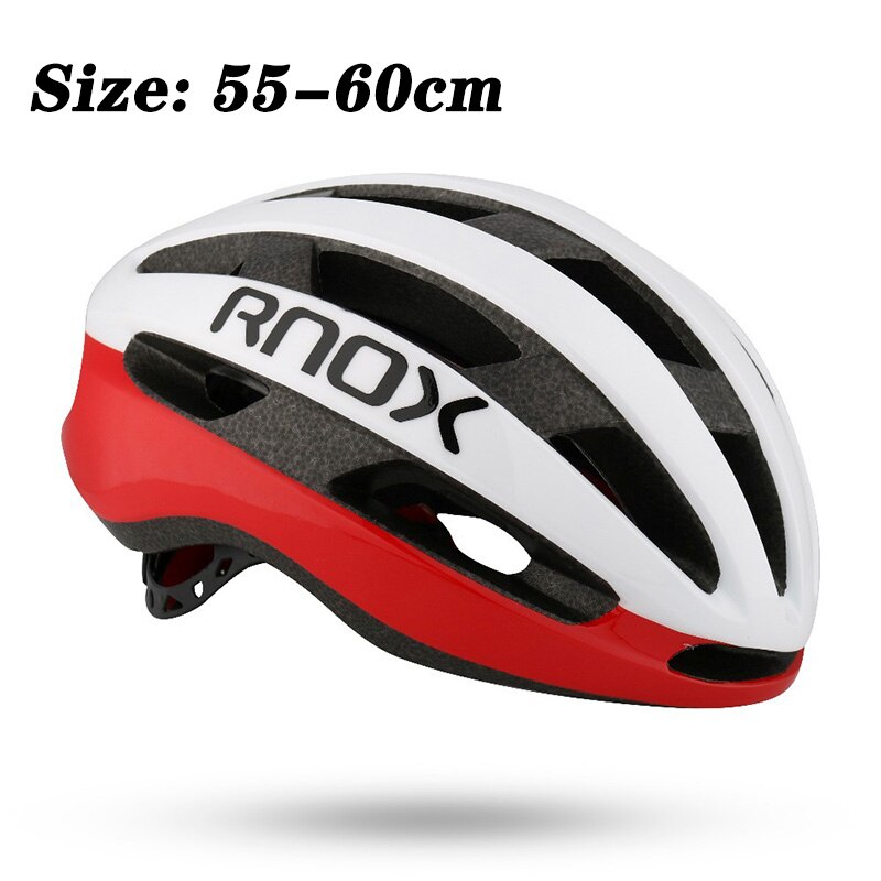 Casco ultraligero de seguridad para bicicleta, moldeado integralmente, para ciclismo de montaña y deportes al aire libre: RED WHITE