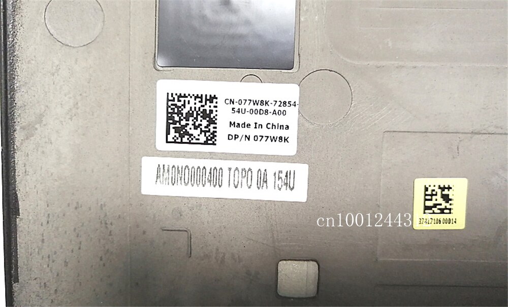 Original For Dell XPS 15 L521X Lower Bottom Base Case Cover 077W8K