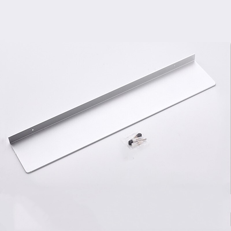 WZLY Bathroom Shelves Chrome/White Aluminum Wall Mounted Kitchen Shelves Bathroom Shower Storage Racks Shampoo Cosmetic Shelf