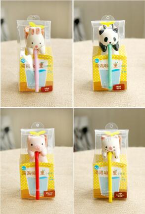 Peropon Auto bouteille chuppon jouet 12cm Animal panda cochon