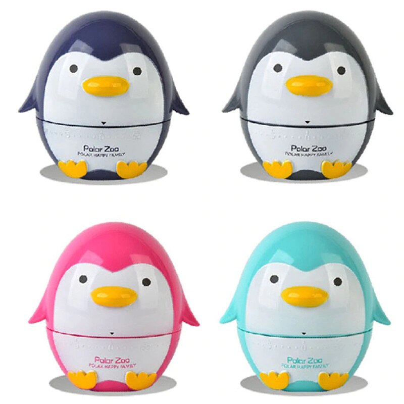 Penguin Kitchen Handle Rotage Dial Timers Reminders Mechanical Countdown Timer Cooking Busy Reminder Watch Under One Hour