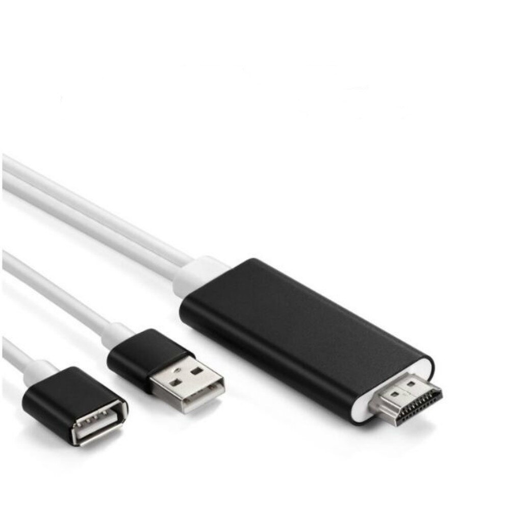 HDMI out Plug and Play HD Mirroring Cable Adapter USB 1080P Miracast Air Mirror Airplay for i Phone/ iPad Pro/Samsung