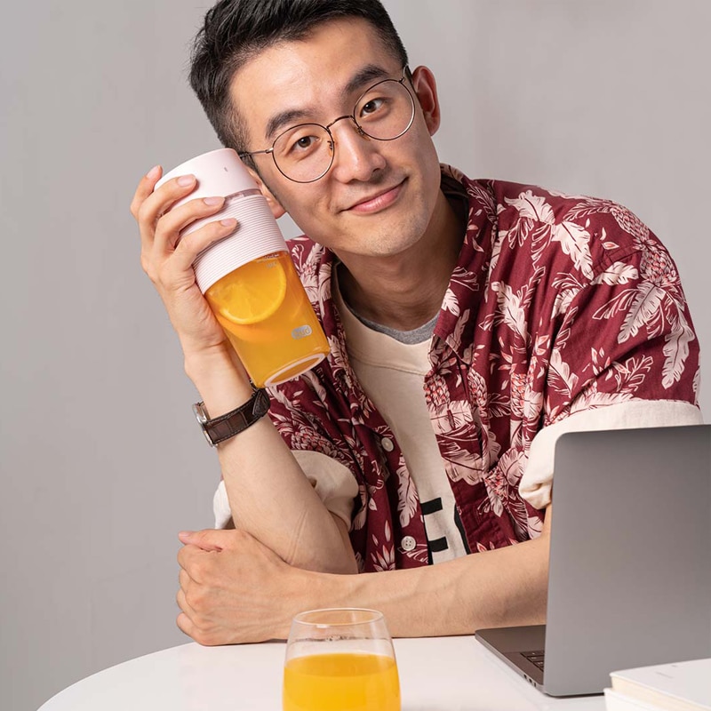 Xiaomi bud bærbar mini fruktkopp blender 300ml elektrisk kjøkken fruktblander juicer juveler matte prosessor maskin flaske juicing kopp
