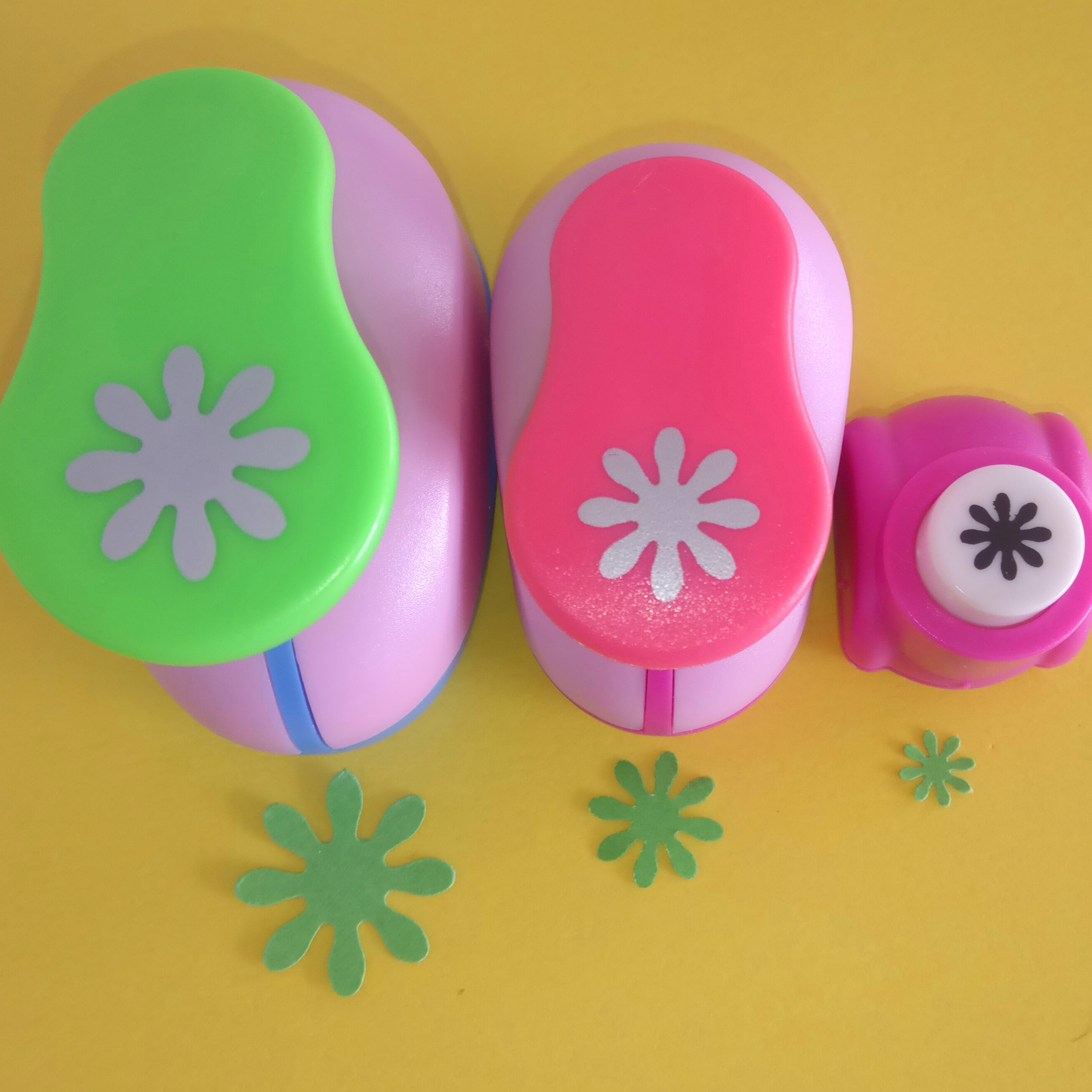(3/8",5/8",1") Daisy Shaped craft punch Scrapbooking School DIY Flower Paper Cutter EVA foam Petal Hole Punches