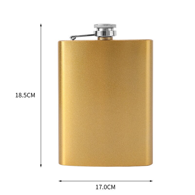 1 Set 8oz Hip Flask Stainless Steel Flask Wine Whiskey Alcohol Flasks with Funnel Cups Groomsman