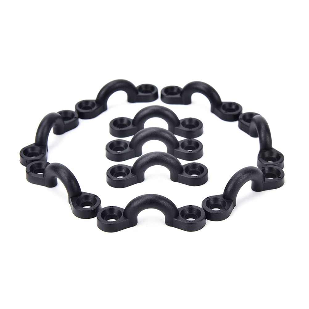 10pcs Nylon Bungee Deck Loops Tie Down Pad Eye for Boat Kayak Deck Rigging Kit replacement accessories run shock cord