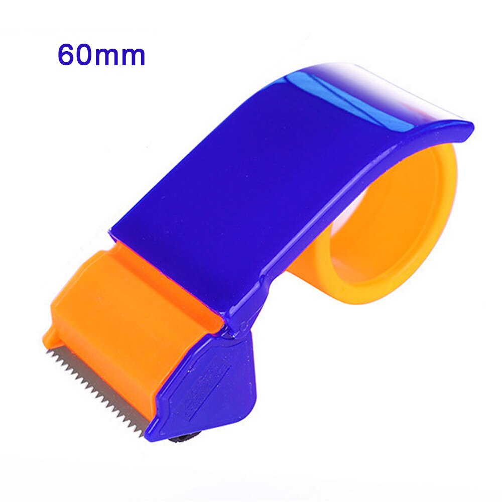 Dispensador de cinta de sellado de plástico, cortador de cinta de rodillo de 48mm de ancho, soporte de cinta de embalaje, herramientas de embalaje prácticas, 1 ud.: 60mm B