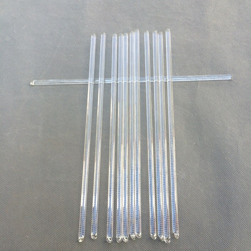10pcs/lot 8*300MM round crystal glass rod prism DIY chandelier lamp in single hole Home Curtain or lighting Accessories