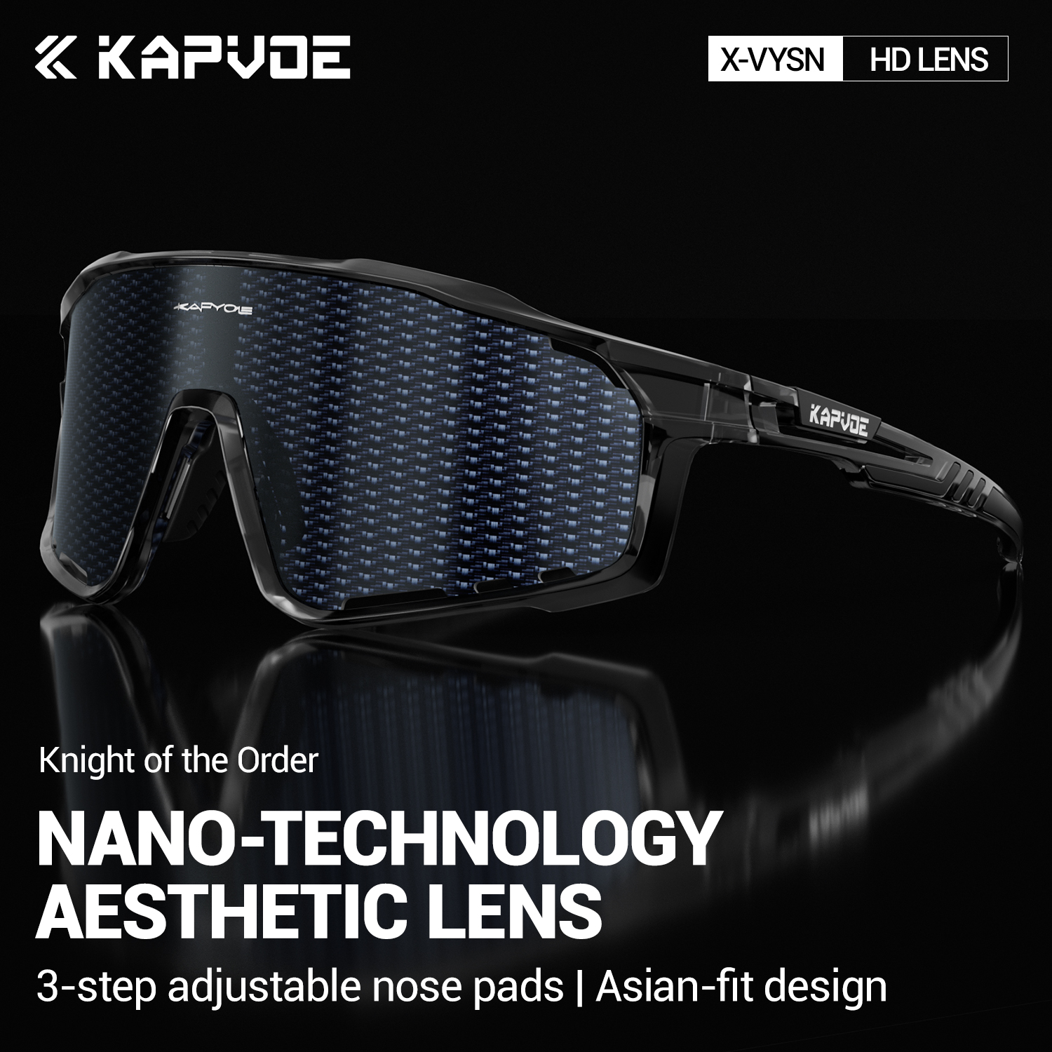 KAPVOE Nuova tecnologia Nano Lenti Occhiali da ciclismo sport tutto'aria aperta Occhiali da suola Bici UV400 Occhiali Uomo Donna Occhiali da bicicletta da strada: Grigio