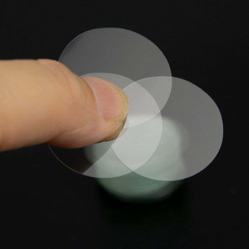 100pcs Microscope Glass Slide Transparent Round CoverSlips Blank Slides 31mm 33mm Coverslides Thickness 0.13 - 0.17mm