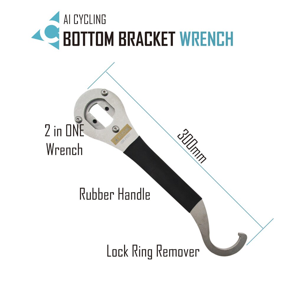 Bicycle Bike Lock Ring Remover Bottom Bracket Spanner Wrench Repair Tool