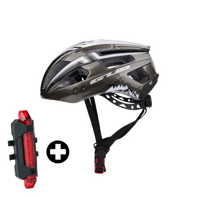 Licht Fietshelm Met Achterlicht Fiets Veilig Hoed Voor Man Vrouwen Road Mountainbike Helm Gub A2: gray