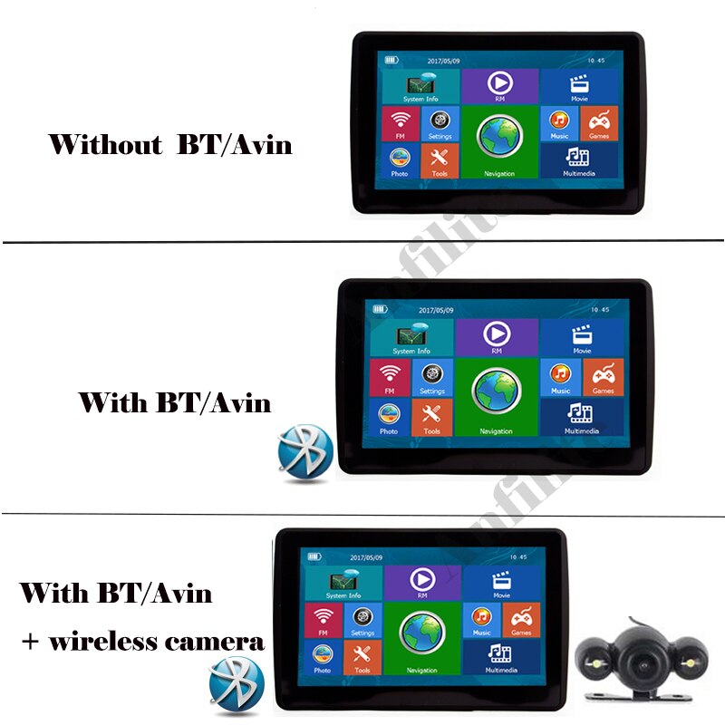 Anfilite 7 inch 800x480 MSB2531 car vehicle navigator Windows Ce 6.0 128M 4GB Bluetooth avin truck GPS Navigation with sunshade