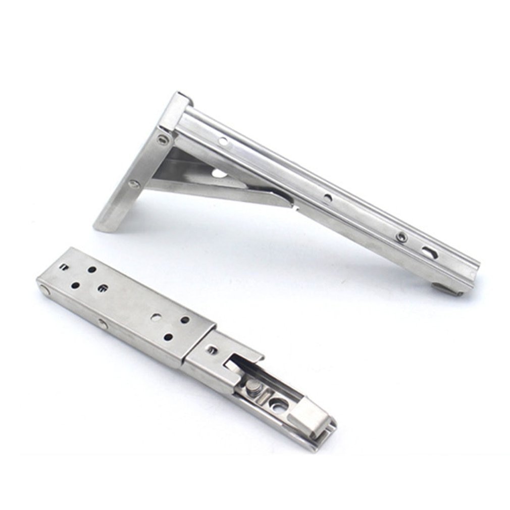 Triangular Bracket Stainless Steel Movable Bracket Folding Wall Partition Storage Bracket Spring Folding Bracket