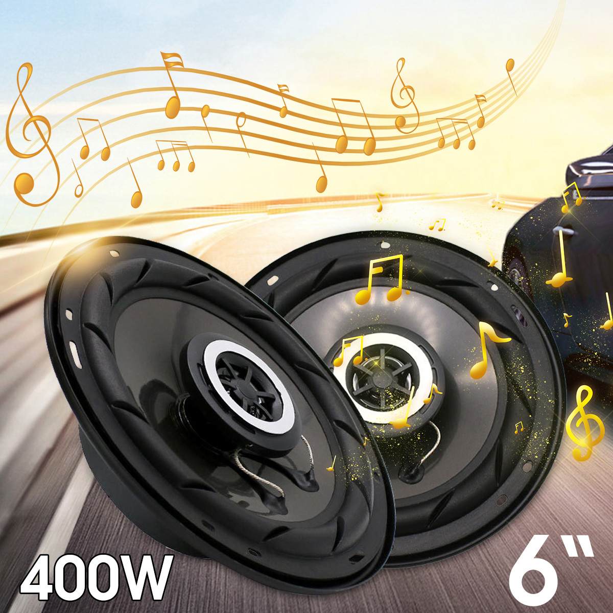 2 Stuks 400W 6 Inch Car Audio Speaker 4 Weg Coaxiale Luidspreker Universele Voertuig Auto Audio Muziek Stereo hifi Luidsprekers