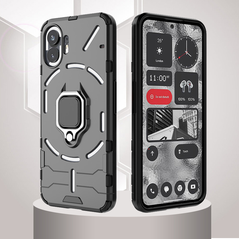 Gratis telefoonhoesje voor telefoon 2, gratis telefoonhoesje voor telefoon 1 en 2, schokbestendige pantserhoes, harde pc-siliconen beschermhoes voor de achterkant van de telefoon, gratis telefoonhoesje voor telefoon 2