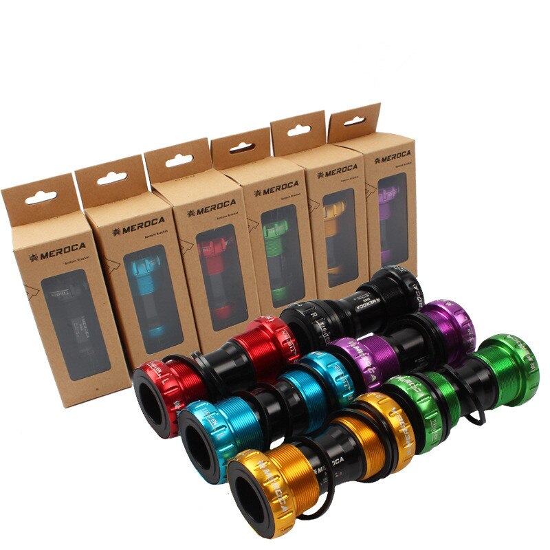 Color Mountain Bike Mid-axle Integrated Hollow BB Bicycle Thread-in Type Mid-axle