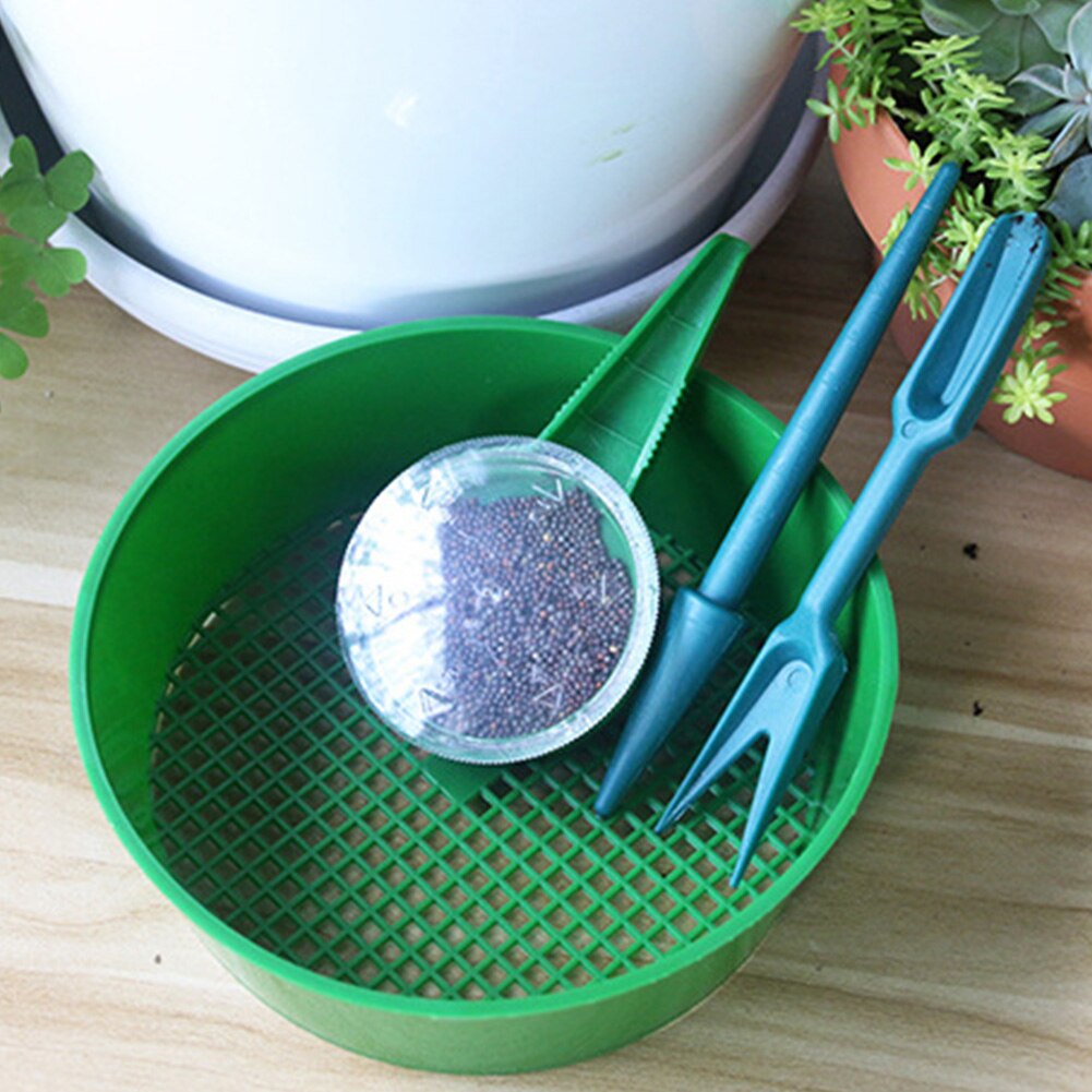 Simple Sifter Greenhouse Practical Plant Cultivation Drilling Vegetable Bonsai Home Transplanter Gardening Tool Set Flowers