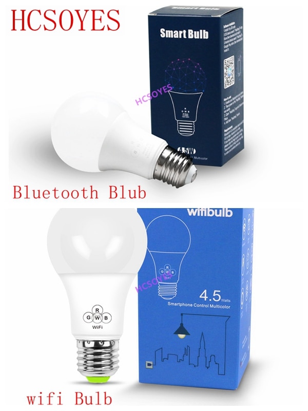 Magic Blue 4.5W E27 RGBW led licht WIFI lamp smart verlichting Bluetooth lamp kleurverandering dimbare AC85-265V voor thuis hotel