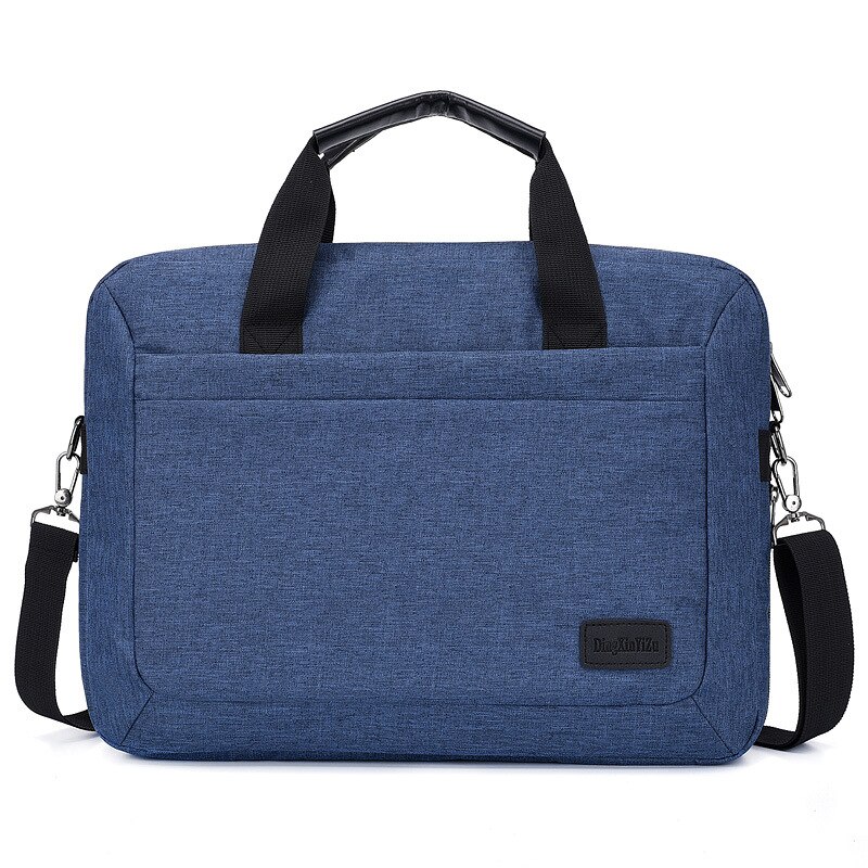 Laptop Tas Unisex Waterdichte 15Inch Beschermhoes Schouder Messenger Tassen Casual Reizen Computer Notebook Handtas Aktetas: Blauw