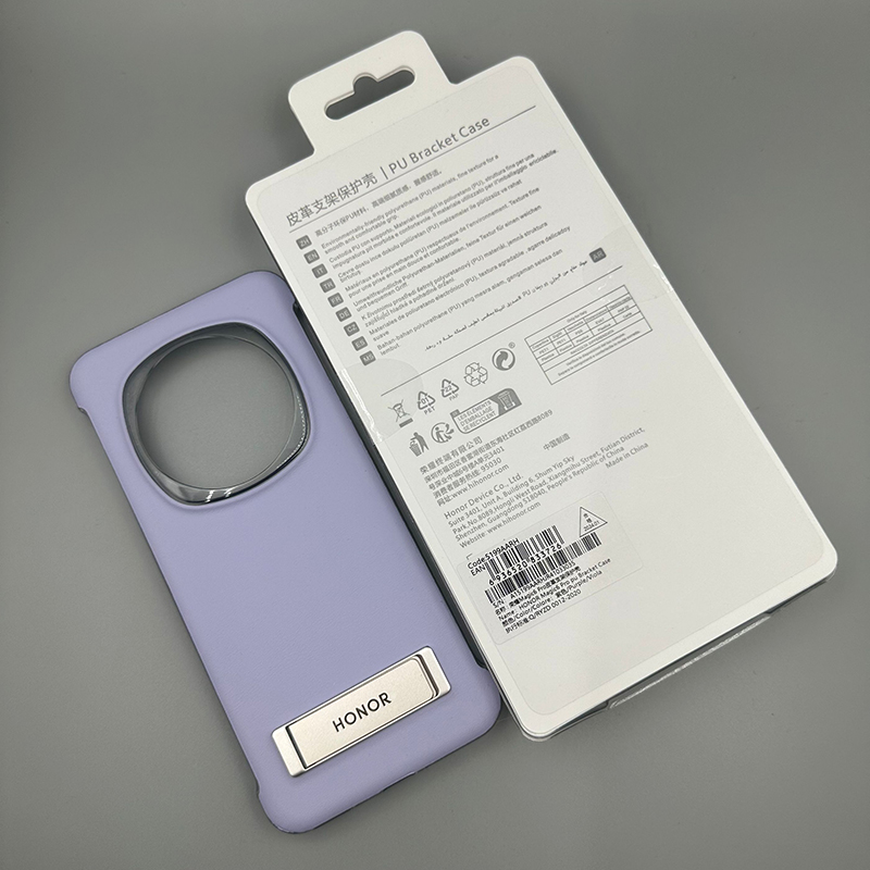 Luxury Original PU Leather Case For Honor Magic 6 Pro/6Pro Magic6 Bracket Stand Mobile Phone Cover Ultra Thin Shockproof Bumper: aluminum / Blue