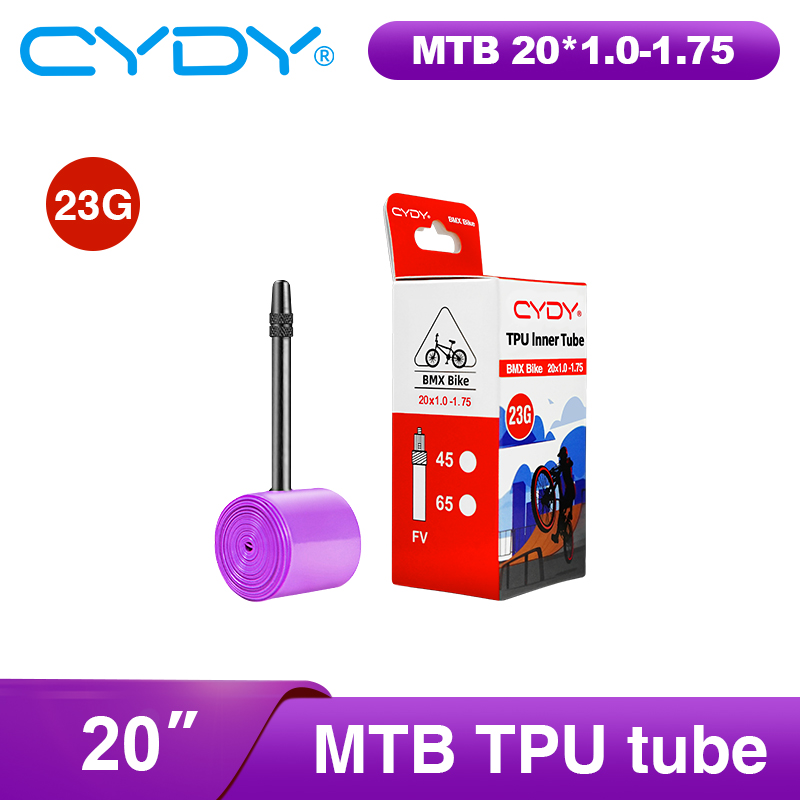23g CYDY TPU Bike Inner Tube Camera 20" 406 20x1.0 1-1/8 1-1/4 1.25 1.35 1-3/8 1.5 1.75 pneu Valve 45/65mm BMX Bicycle Tire Tyre