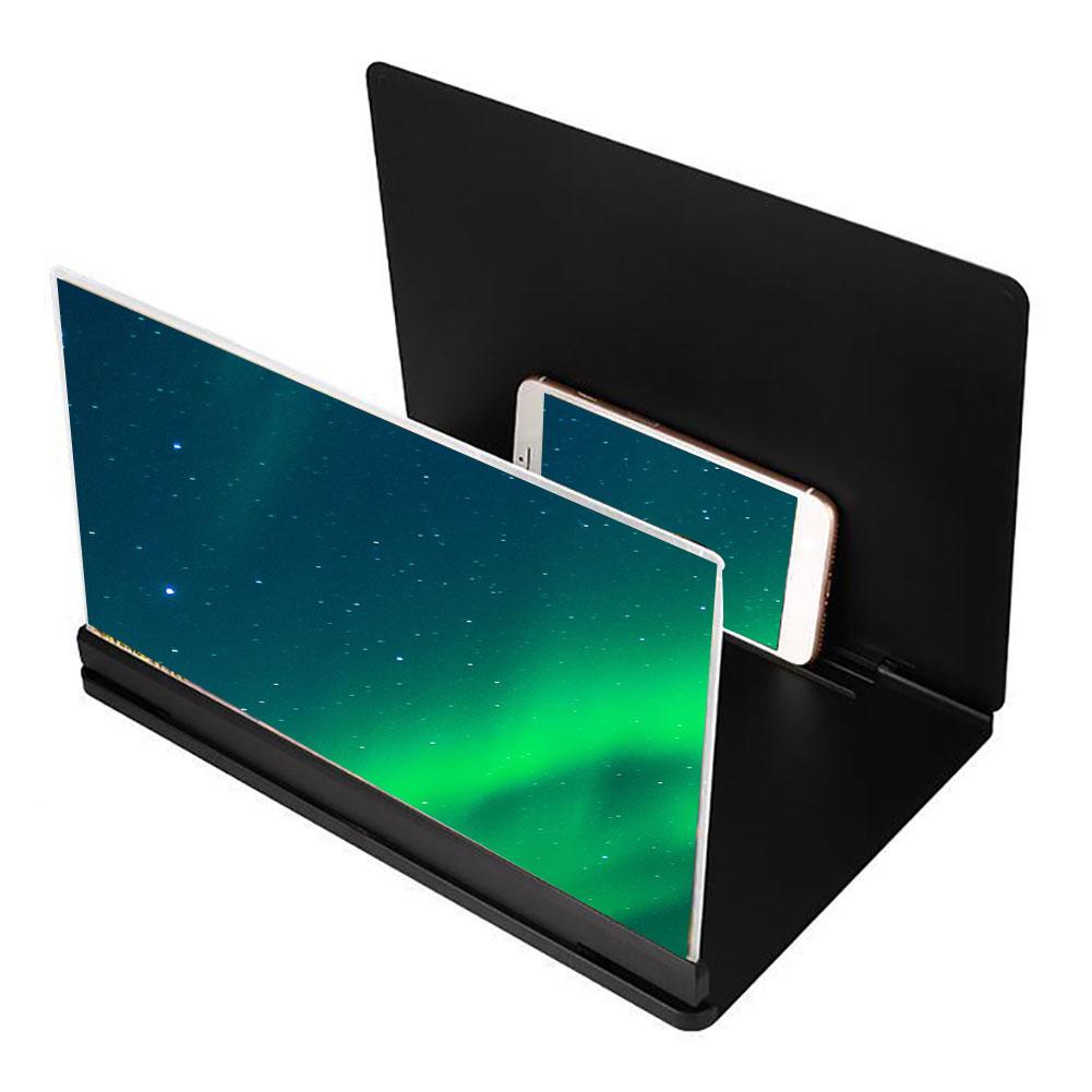 Phone Screen Magnifier 14inch Folding Phone Screen Magnifier 3D HD Video Amplifier Smartphone Stand Phone Screen Magnifier