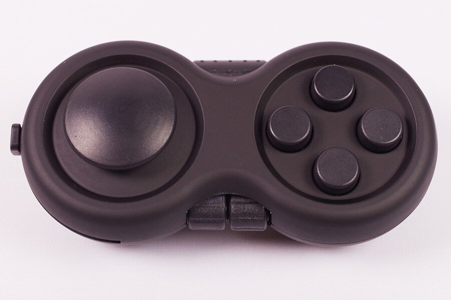 Antistress Volwassenen Eenvoudige Kuiltje Fidget Speelgoed Kinderen Gamepad Wirwar Pop Het Fidget Stress Relief Squeeze Fun Interactief Speelgoed: Black