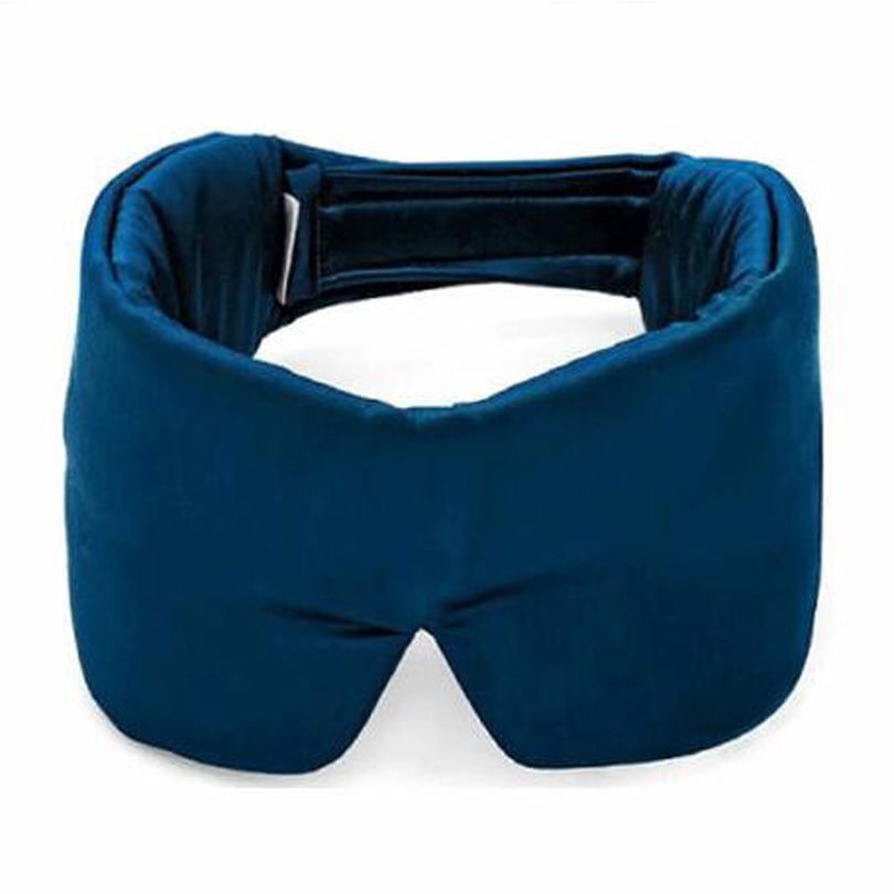 Luxe zijden draagbaar reisslaapmasker, dikkere rusthulp, zachte hoes, ooglapje, slaapmasker, etui,  mr080 stuks