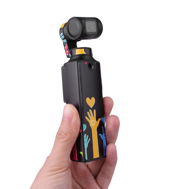 Sunnylife PVC Protective Stickers Film Scratch-proof Decals Skin for FIMI PALM Gimbal Camera Accessories: 3-Happy Hands