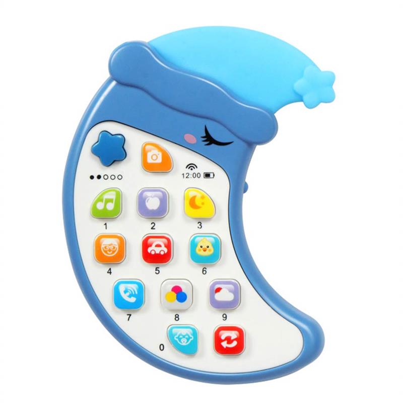 Baby Cell Phone Toy with Lights and Music Musical Phone Toy Early Learning Educational Mobile Phone Toys for kid: White